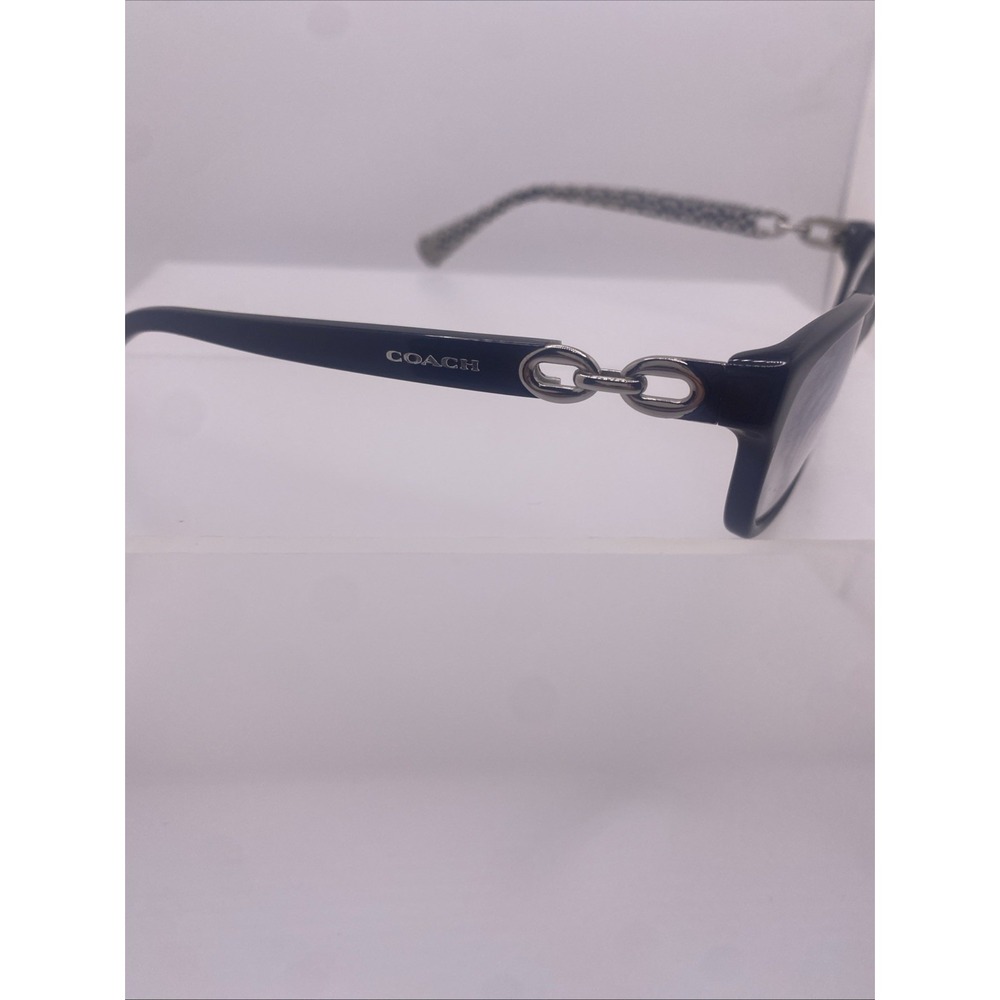 Coach Eyeglasses Women FRAMES ONLY HC 6052 Fannie 52-16-135 Black White 411 - Picture 4 of 16